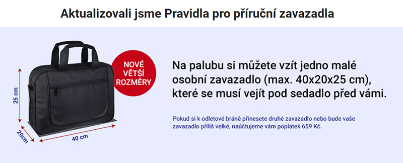 Ryanair - pravidla pro příruční zavazadla Ryanair - pravidla pro příruční zavazadla