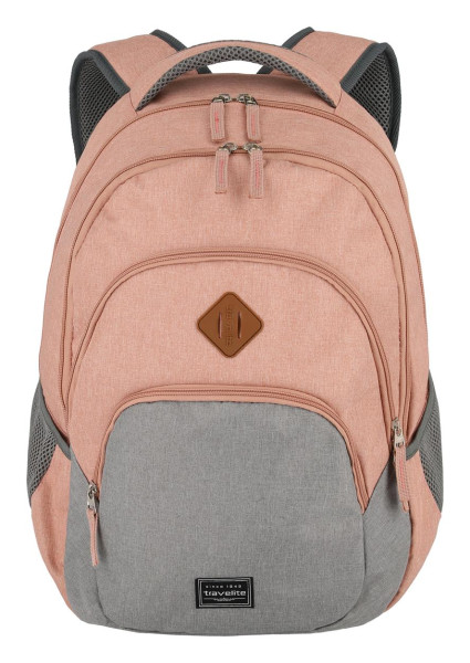 Travelite Basics Backpack Melange Rose/grey