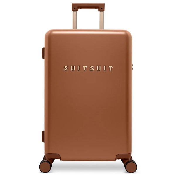 Plastový kufr SUITSUIT® Serenity Caramel Café M - hnědá