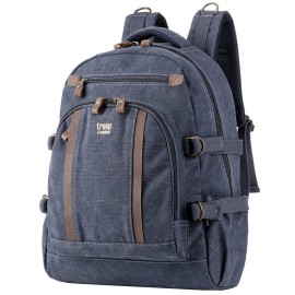Image pro obrázek produktu Troop London TRP0257 Velký batoh z přírodní bavlny - Blue