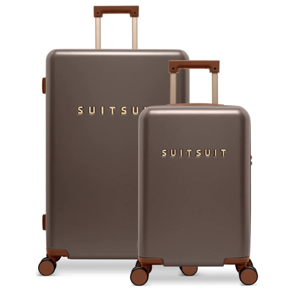 Sada cestovních kufrů SUITSUIT® Serenity Chocolate Brown 2 ks - hnědá