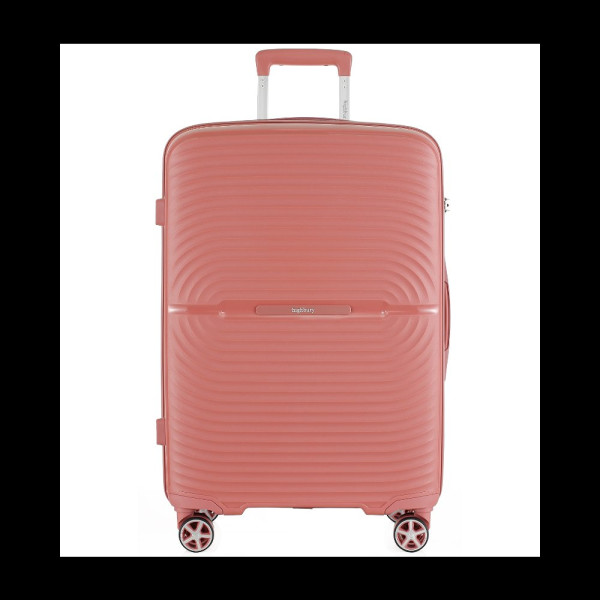 Plastový kufr HIGHBURY HBY-0179/3-L_rose-pink - růžová