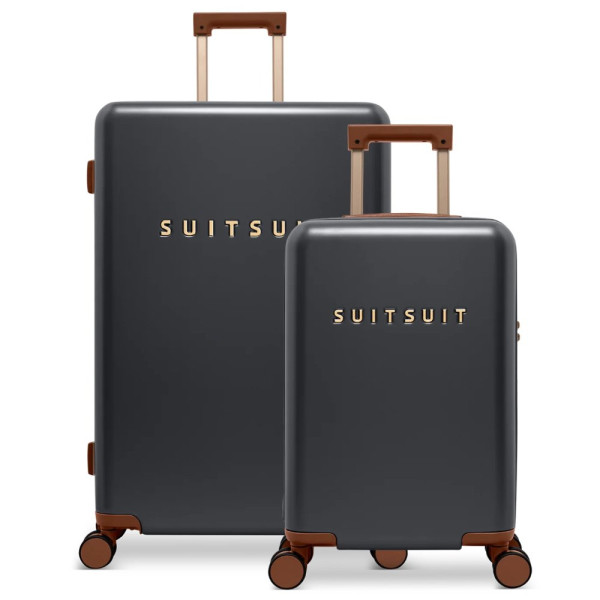 Sada cestovních kufrů SUITSUIT® Serenity Black Olive 2 ks - černá