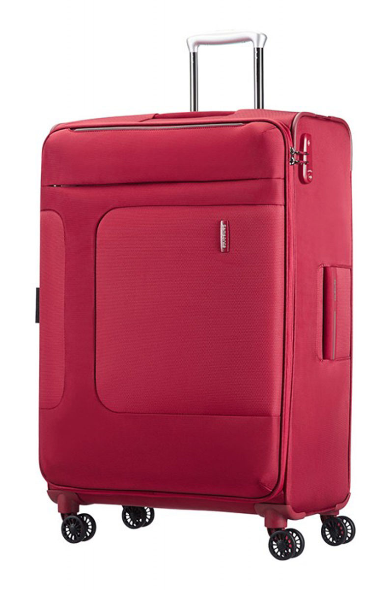 Samsonite ASPHERE Spinner 4 kolečka rozšiřitelný 77cm (Red/Grey)