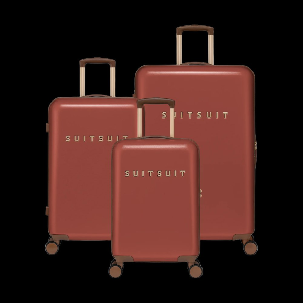 Sada cestovních kufrů SUITSUIT® Fab Seventies Red Ochre - červená