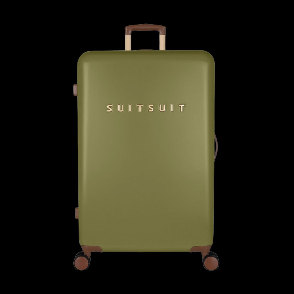 Plastový kufr SUITSUIT® Fab Seventies Martini Olive L - zelená