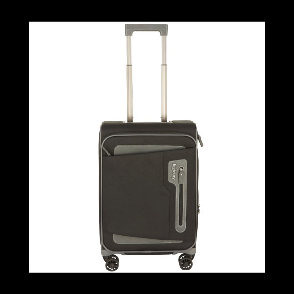 Kabinový kufr HIGHBURY HBY-0172/3-S_black-grey - černá