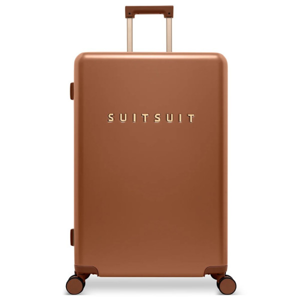 Plastový kufr SUITSUIT® Serenity Caramel Café L - hnědá