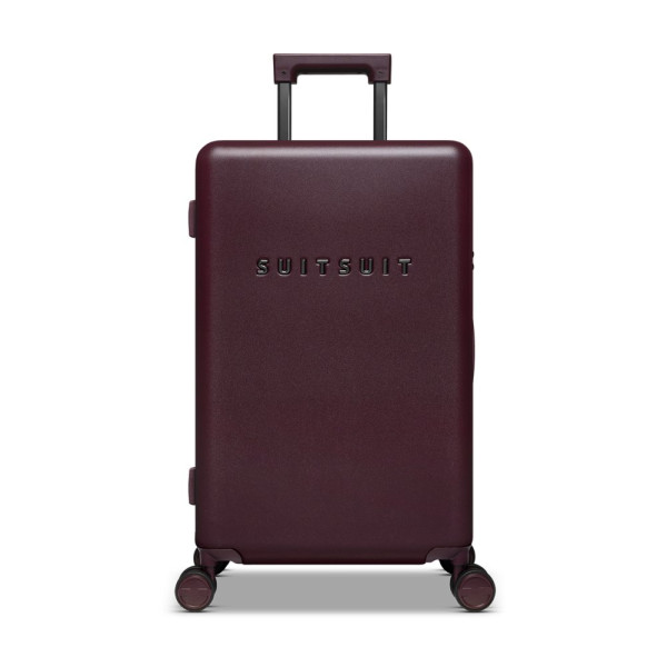 Plastový kufr SUITSUIT® Mystique Cherry Lacquer M - tmavě vínová