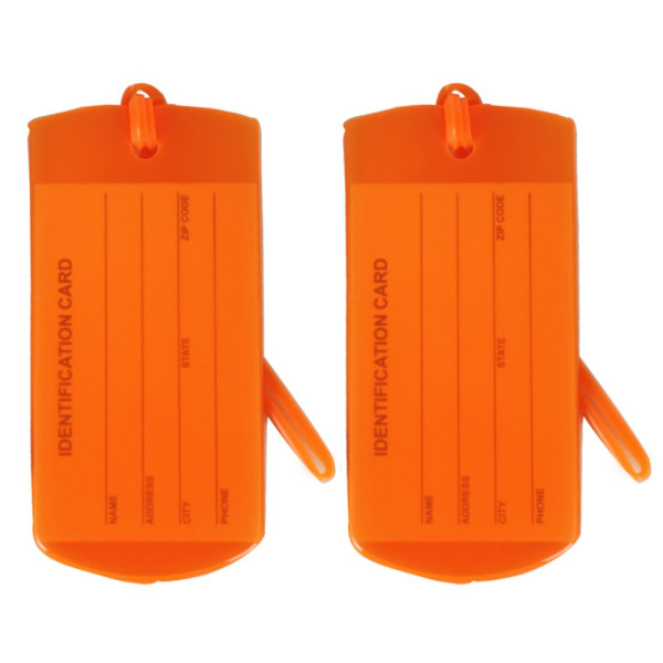 Jmenovky na zavazadla ROCK Jelly TA-0028 2ks - Oranžová