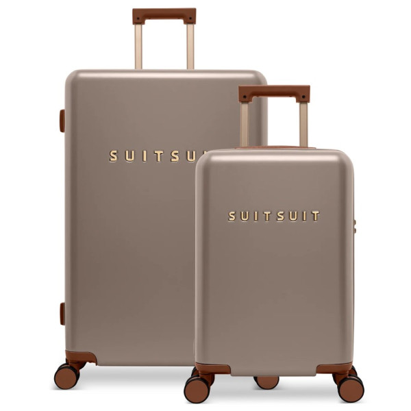 Sada cestovních kufrů SUITSUIT® Serenity Moon Stone 2 ks - hnědá