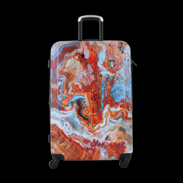 Plastový kufr TUCCI Turkish Marble L - barevný potisk