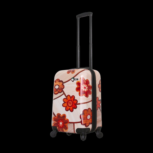 Kabinový kufr MIA&nbsp;TORO Ricci Wood Mozaic Flowers S - barevný potisk
