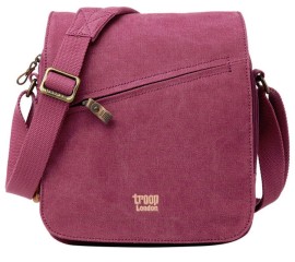 Image pro obrázek produktu Troop London TRP0238 Rozšířitelná taška přes rameno - Burgundy