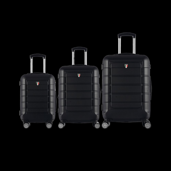 Sada cestovních kufrů TUCCI T-0273/3_black - černá