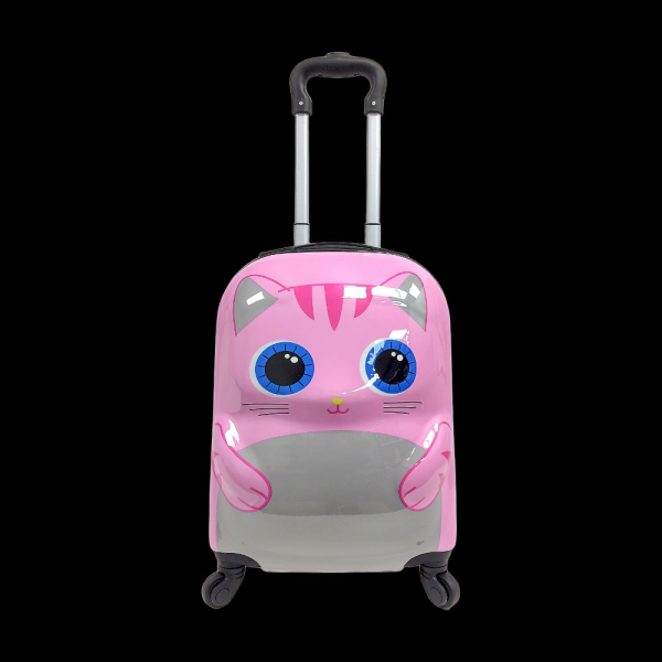 Dětský kufr TUCCI 3D Cutte Kitty - růžová