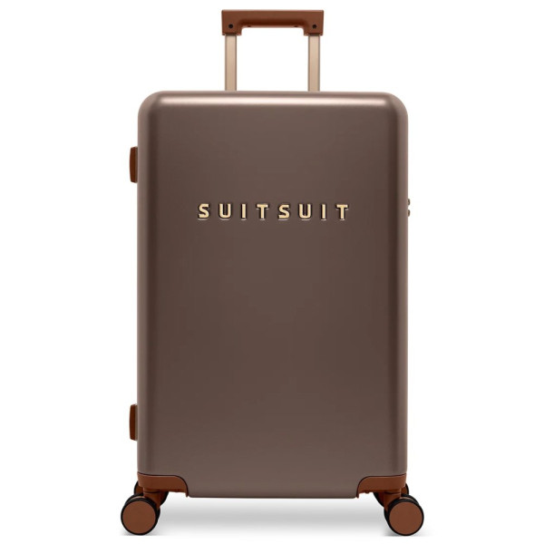 Plastový kufr SUITSUIT® Serenity Chocolate Brown M - hnědá