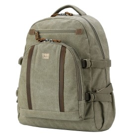 Image pro obrázek produktu Troop London TRP0257 Velký batoh z přírodní bavlny - Khaki