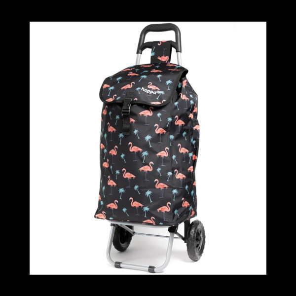 Nákupní taška HOPPA Flamingo 57 L - černá