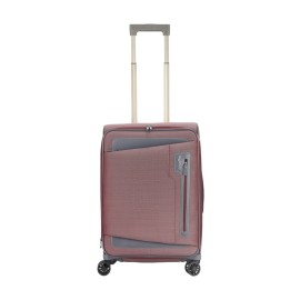 Image pro obrázek produktu Kabinový kufr HIGHBURY HBY-0172/3-S_burgundy-grey - červená