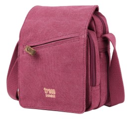 Troop London TRP0239 Rozšířitelná menší taška přes rameno - Burgundy