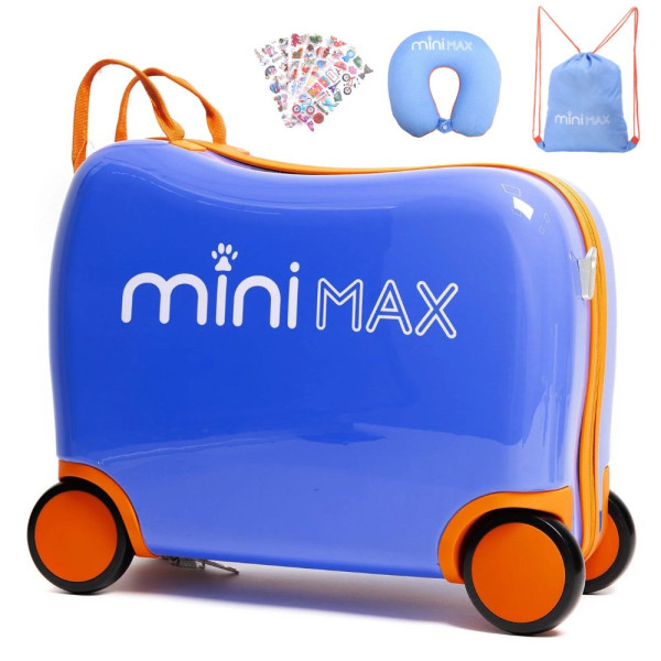 Dětský kufr Aerolite MiniMax Ride-On  - Modrá
