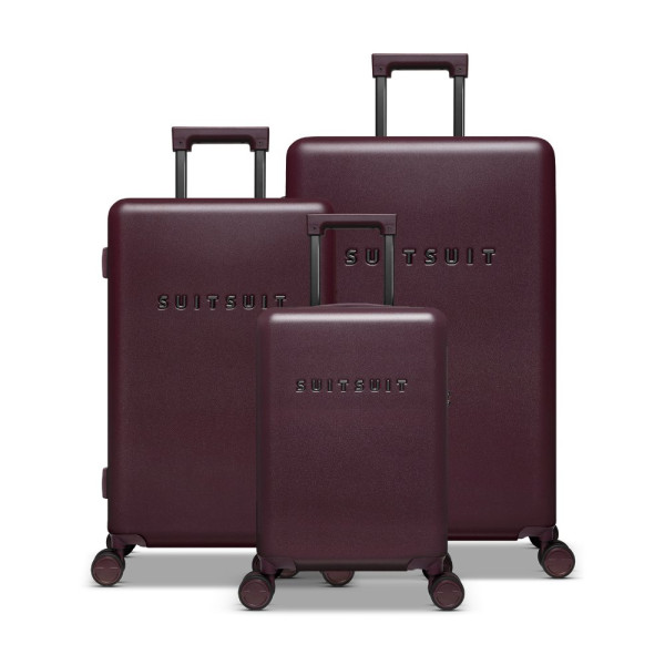 Sada cestovních kufrů SUITSUIT® Mystique Cherry Lacquer - tmavě vínová