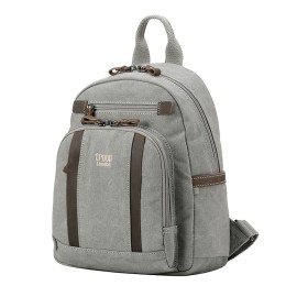 Image pro obrázek produktu Troop London TRP0255 Malý batoh z přírodní bavlny - Grey