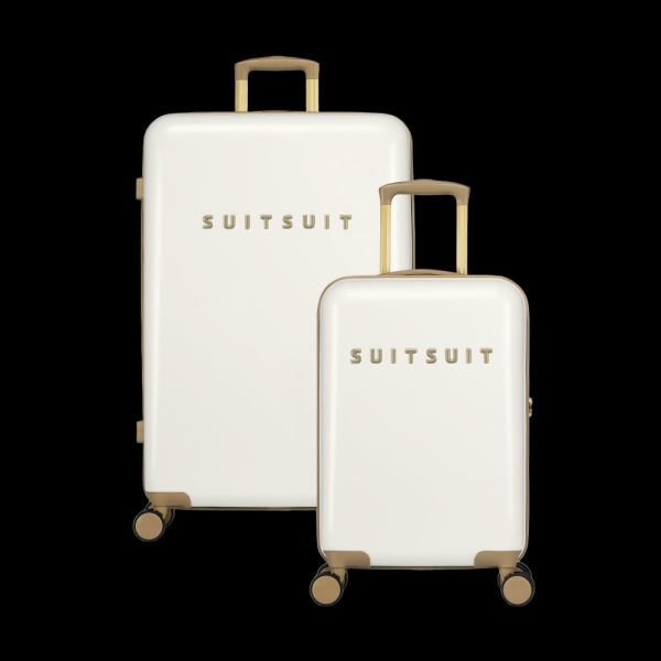 Sada cestovních kufrů SUITSUIT® Fusion White Swan - bílá