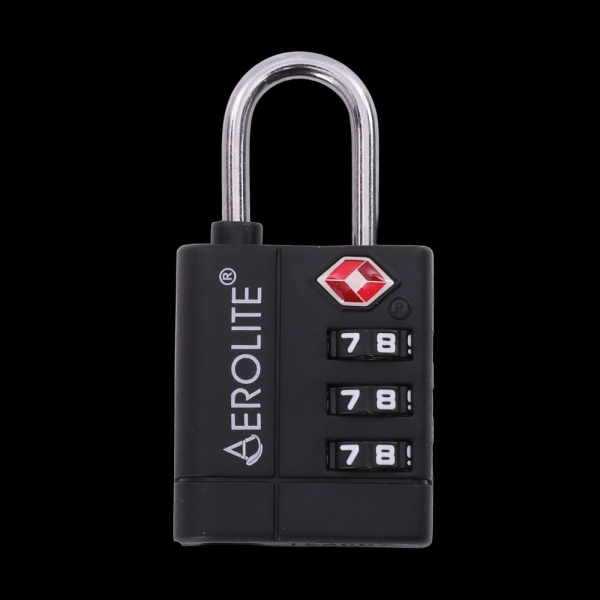 Zámek na zavazadlo AEROLITE TSA-LOCK - černá