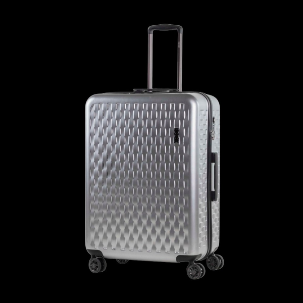 Plastový kufr ROCK Allure L - stříbrná