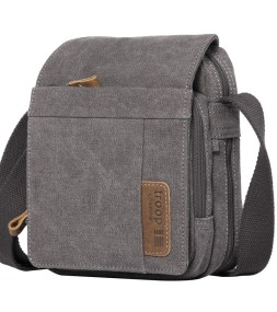 Image pro obrázek produktu Troop London TRP0220 Unisex brašna přes rameno - Charcoal