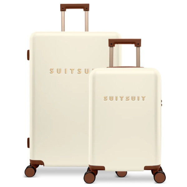 Sada cestovních kufrů SUITSUIT® Serenity Whisper White 2 ks - bílá