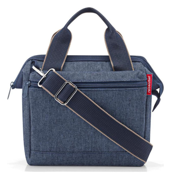 Reisenthel Allrounder Cross Herringbone Dark Blue